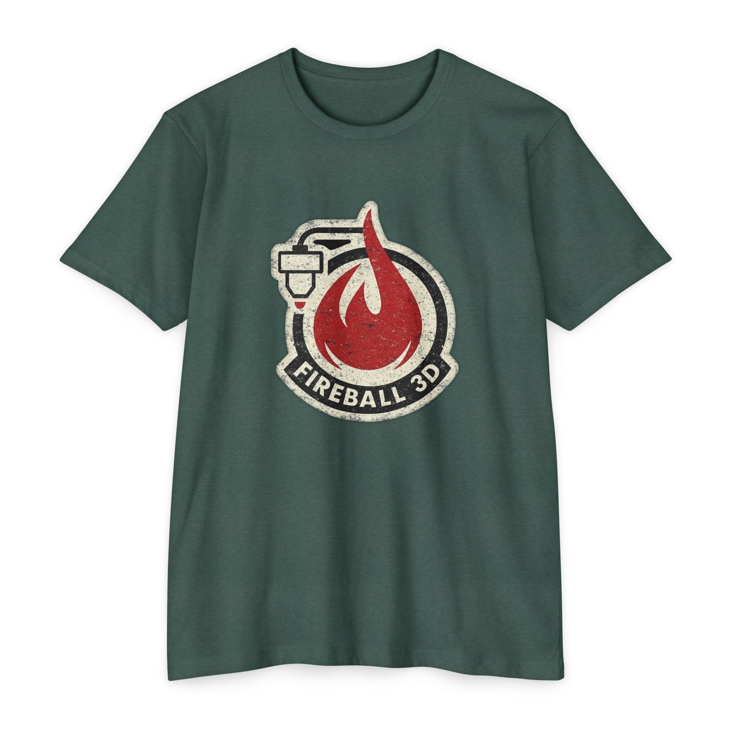 Fireball 3D - Distressed - Unisex T-shirt