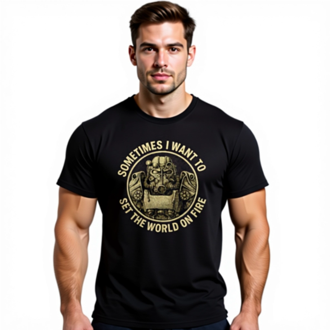 Fallout - Sometimes I Want to, Set the World on Fire - Unisex T-shirt