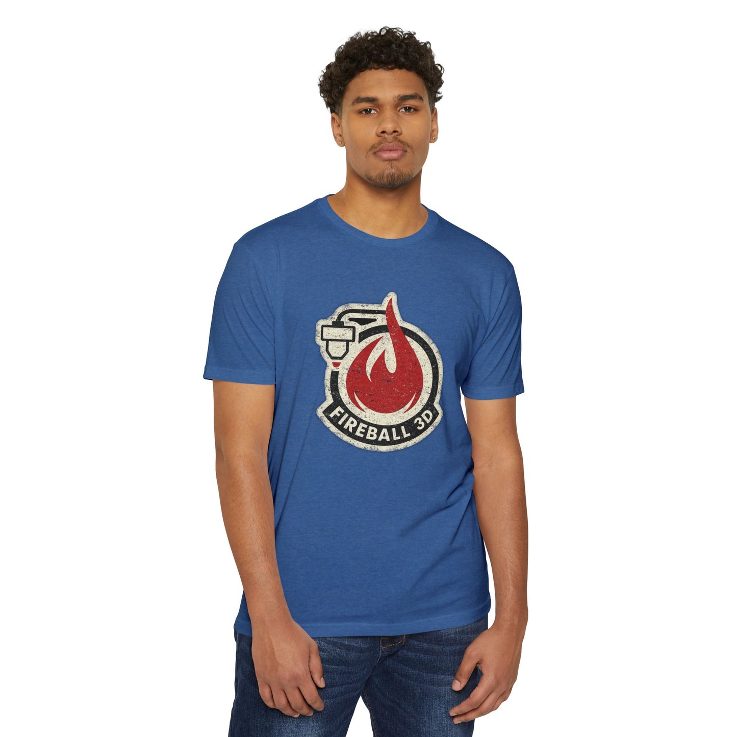 Fireball 3D - Distressed - Unisex T-shirt