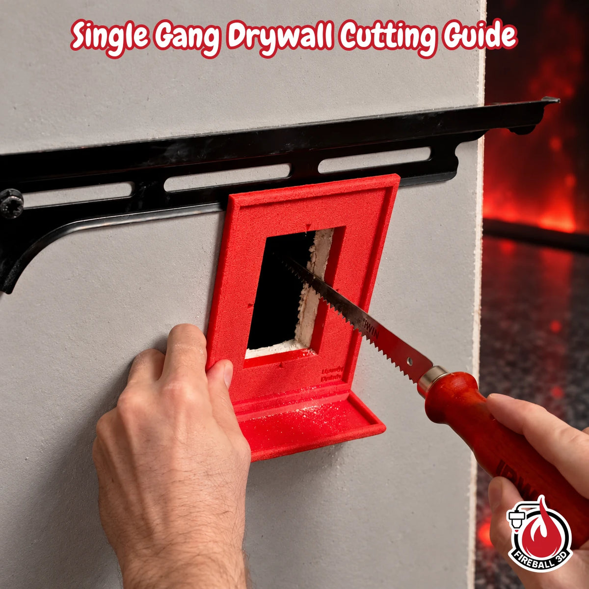 Single Gang Drywall Cutting Guide