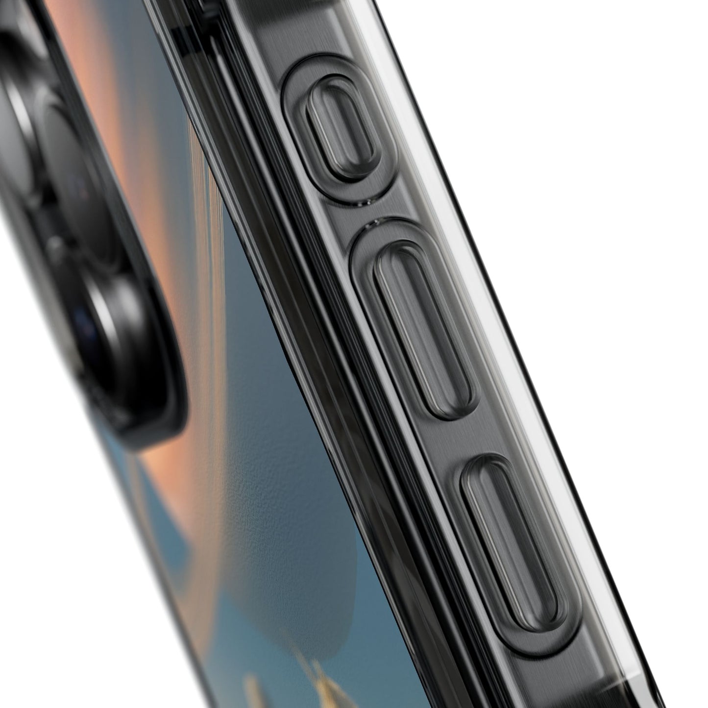 Fundas magnéticas transparentes de impacto para iPhone con diseño de unicornio cósmico