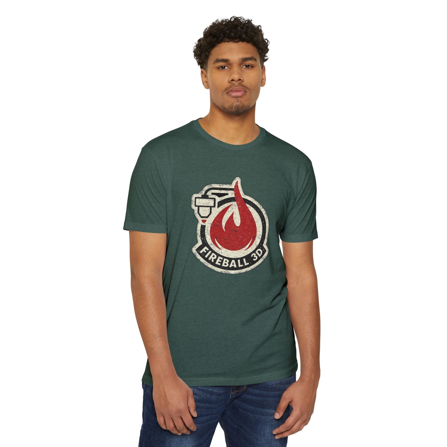 Fireball 3D - Distressed - Unisex T-shirt