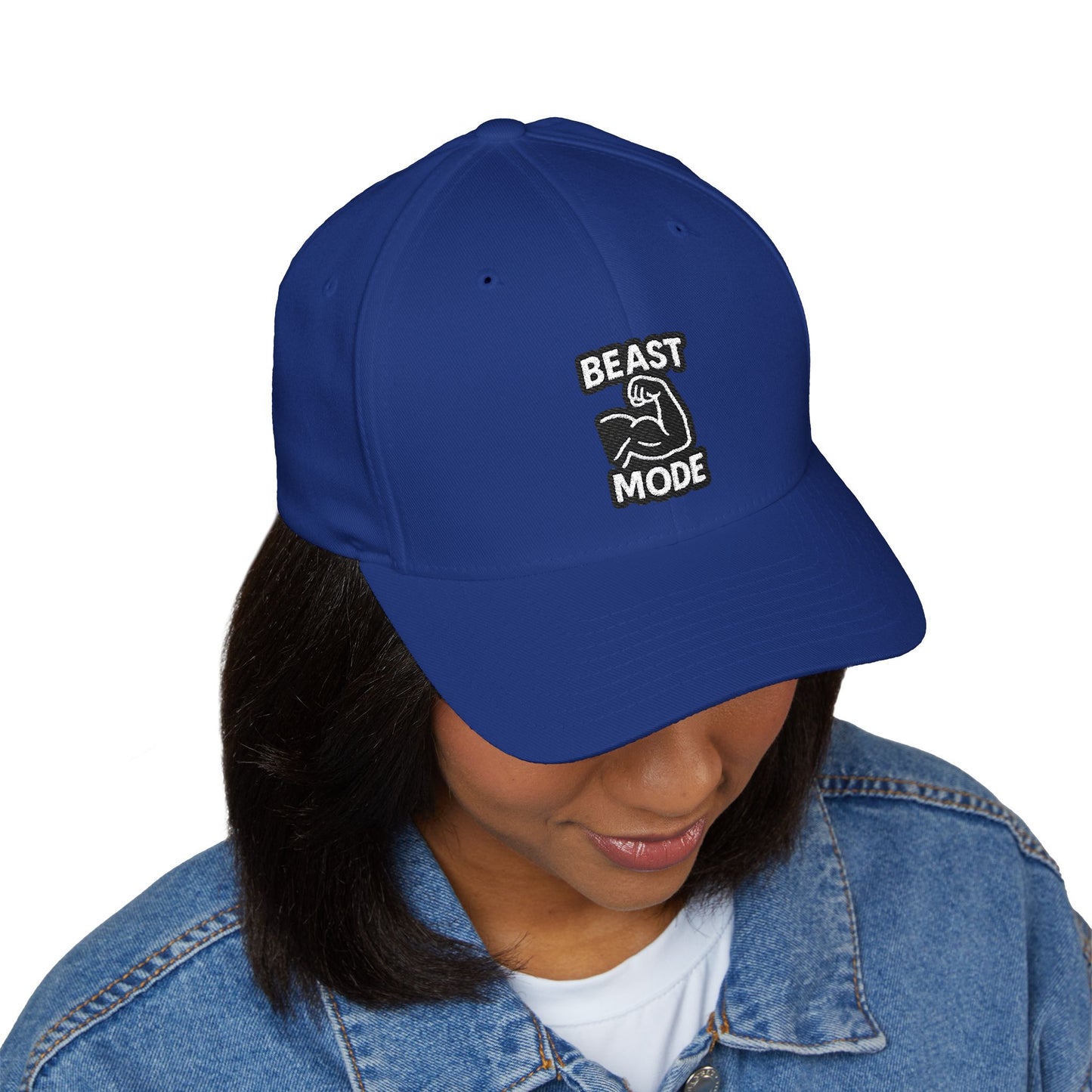 Beast Mode Series - Arm Flex - FlexFit Embroidered Baseball Cap