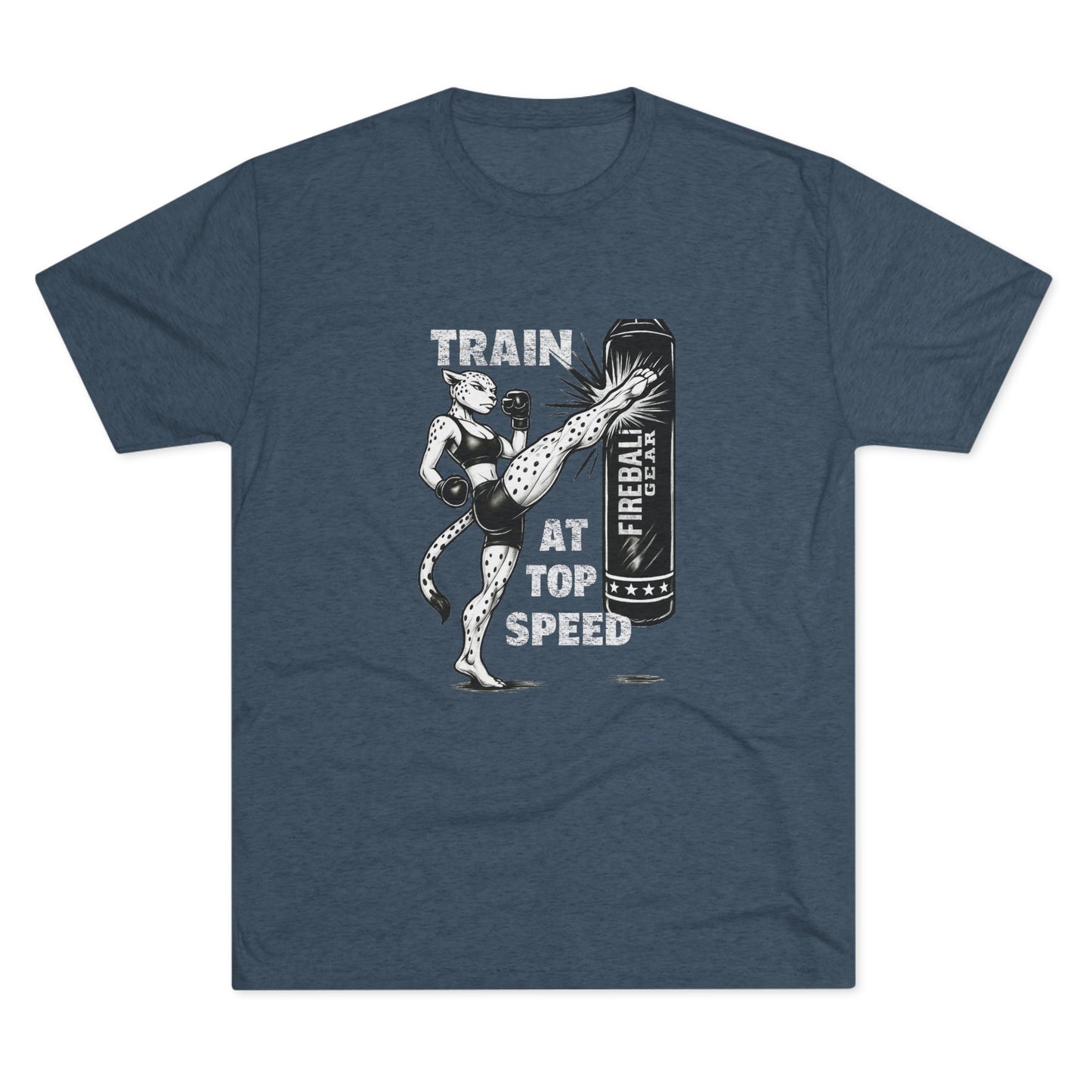 Serie Beast Mode - Entrena a toda velocidad (Mujer) - Camiseta unisex de mezcla triple
