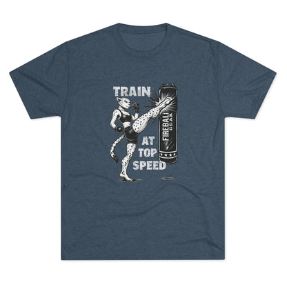 Serie Beast Mode - Entrena a toda velocidad (Mujer) - Camiseta unisex de mezcla triple