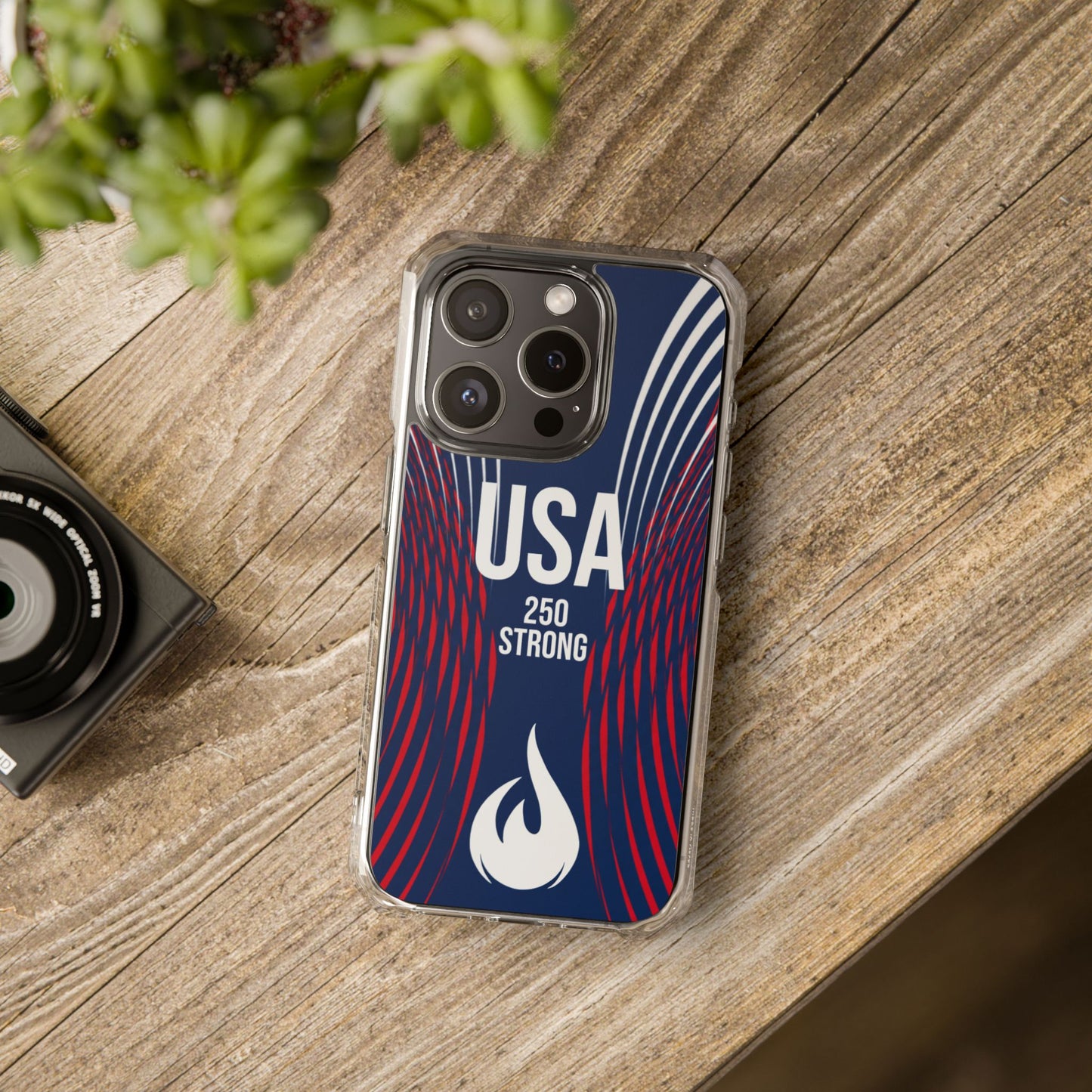 USA 250 Strong - Anniversary Edition - Magnetic Clear Impact iPhone Cases