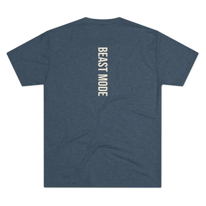 Beast Mode Serie - Trainiere wie ein Biest, erhebe dich wie ein König - Unisex Triblend T-Shirt