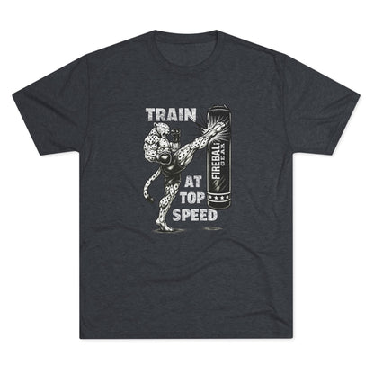 Beast Mode Series - Train at Top Speed - Fitness Triblend T-shirt