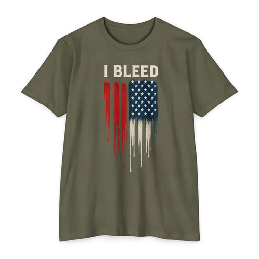 I Bleed - Red, White & Blue - Unisex T-shirt