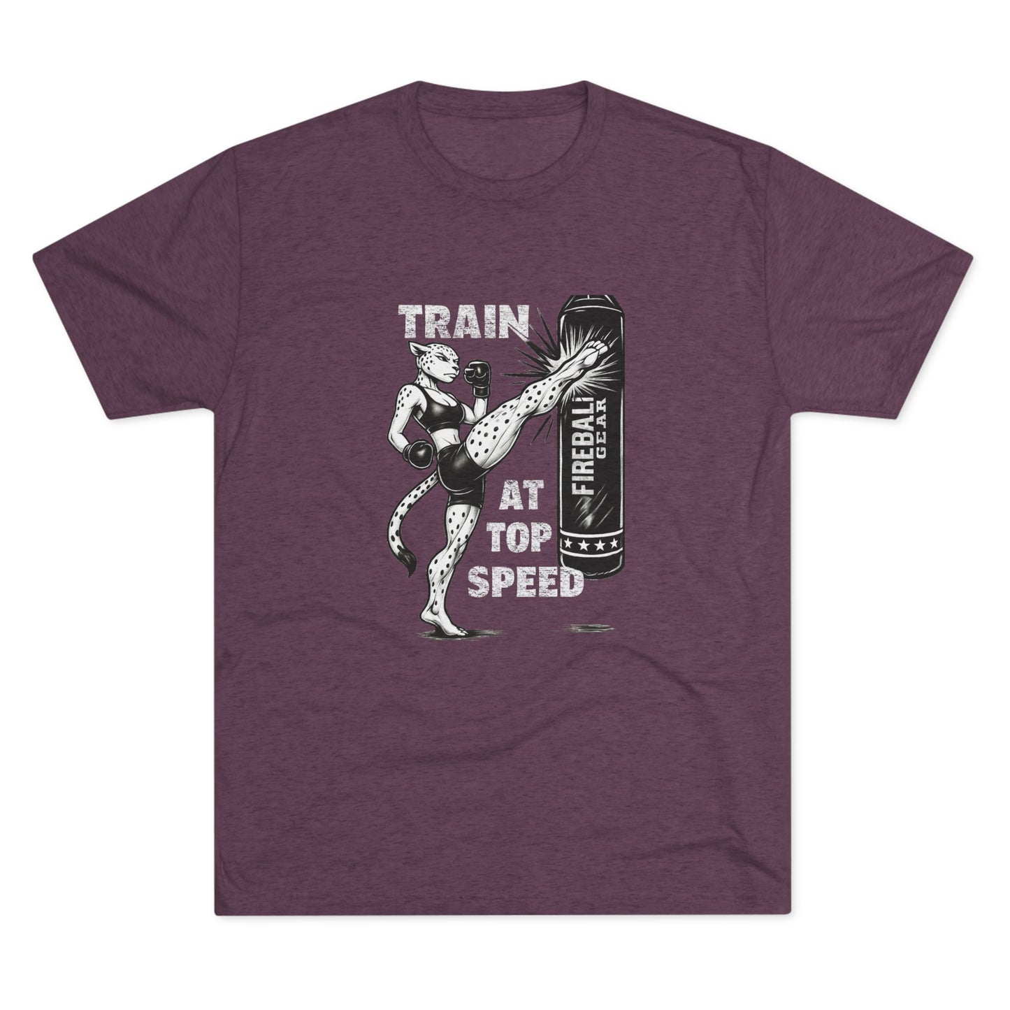 Serie Beast Mode - Entrena a toda velocidad (Mujer) - Camiseta unisex de mezcla triple