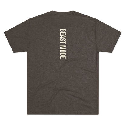 Beast Mode Serie - Trainiere wie ein Biest, erhebe dich wie ein König - Unisex Triblend T-Shirt