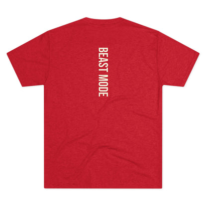 Beast Mode Serie - Trainiere wie ein Biest, erhebe dich wie ein König - Unisex Triblend T-Shirt