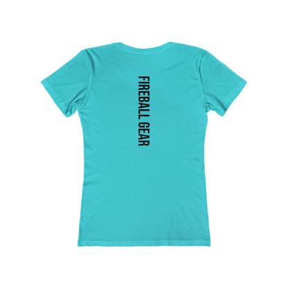 Fireball Gear - Flame &amp; Gear - Schwarz - Damen Slim Fit T-Shirt