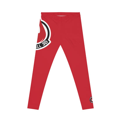 Leggings Fireball 3D para mujer - Rojo