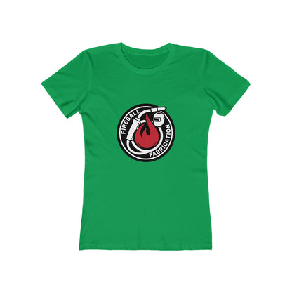 Camiseta ajustada para mujer con el logotipo de Fireball Fabrication