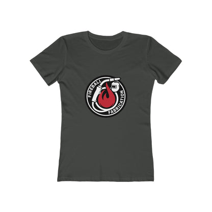 Camiseta ajustada para mujer con el logotipo de Fireball Fabrication