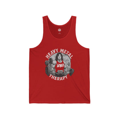Camiseta unisex sin mangas de Heavy Metal Therapy