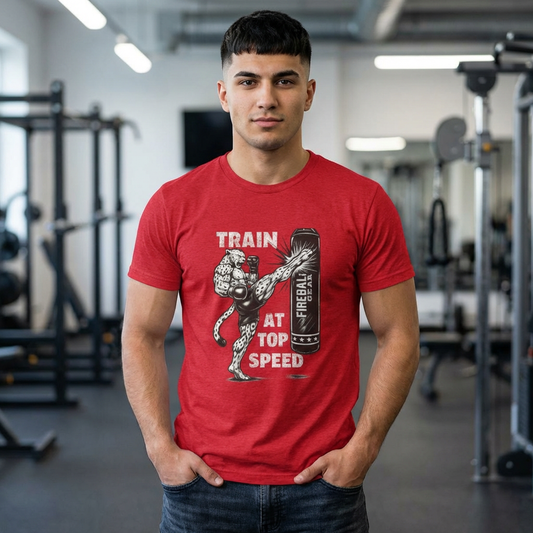 Beast Mode Serie - Trainiere mit Höchstgeschwindigkeit - Unisex Triblend T-Shirt