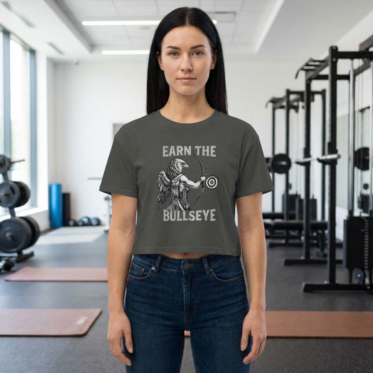 Beast Mode Series - Verdiene dir das Bullseye - Boxy T-Shirt für Damen