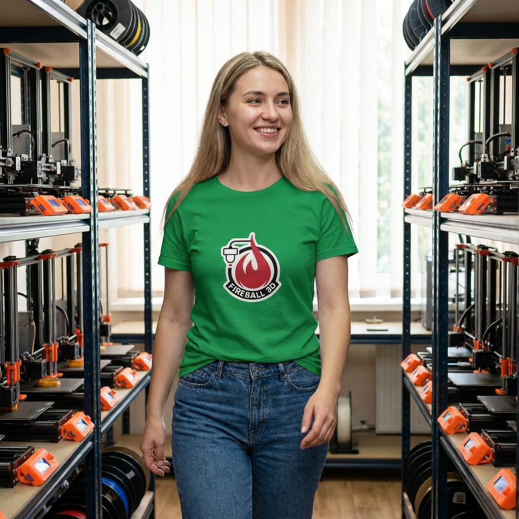 Camiseta ajustada para mujer con el logotipo 3D de Fireball