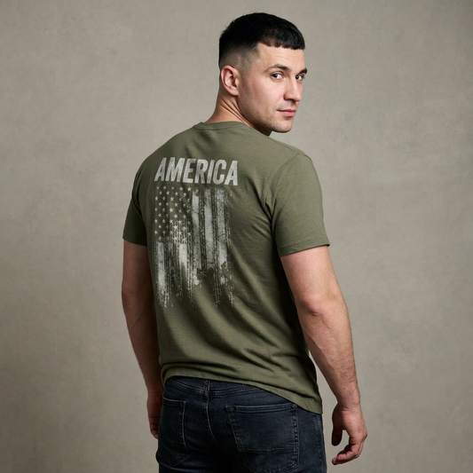 Amerika Flagge - Unisex T-Shirt