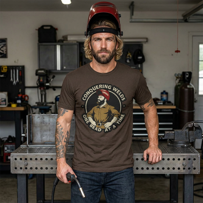 Schweißnähte erobern, eine Perle nach der anderen - Unisex T-Shirt