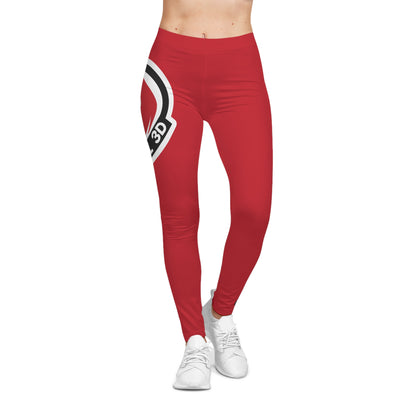 Leggings Fireball 3D para mujer - Rojo