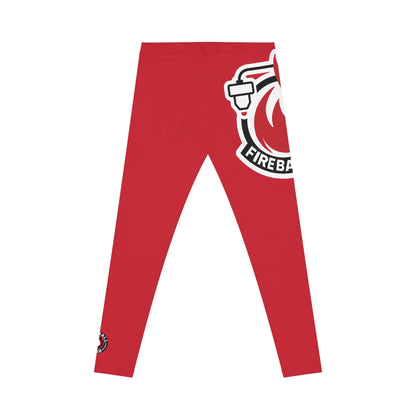 Leggings Fireball 3D para mujer - Rojo