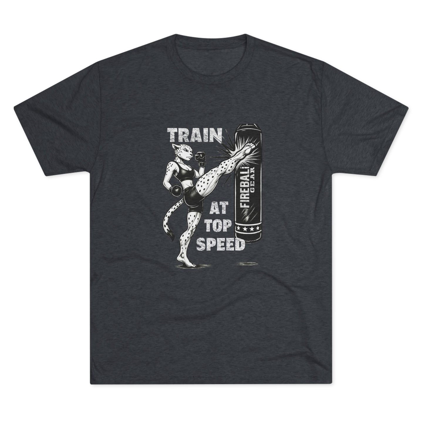 Serie Beast Mode - Entrena a toda velocidad (Mujer) - Camiseta unisex de mezcla triple