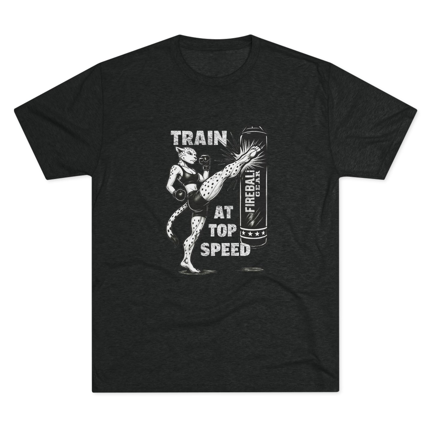 Serie Beast Mode - Entrena a toda velocidad (Mujer) - Camiseta unisex de mezcla triple