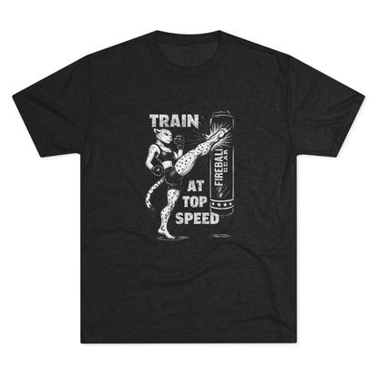 Serie Beast Mode - Entrena a toda velocidad (Mujer) - Camiseta unisex de mezcla triple