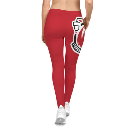 Leggings Fireball 3D para mujer - Rojo