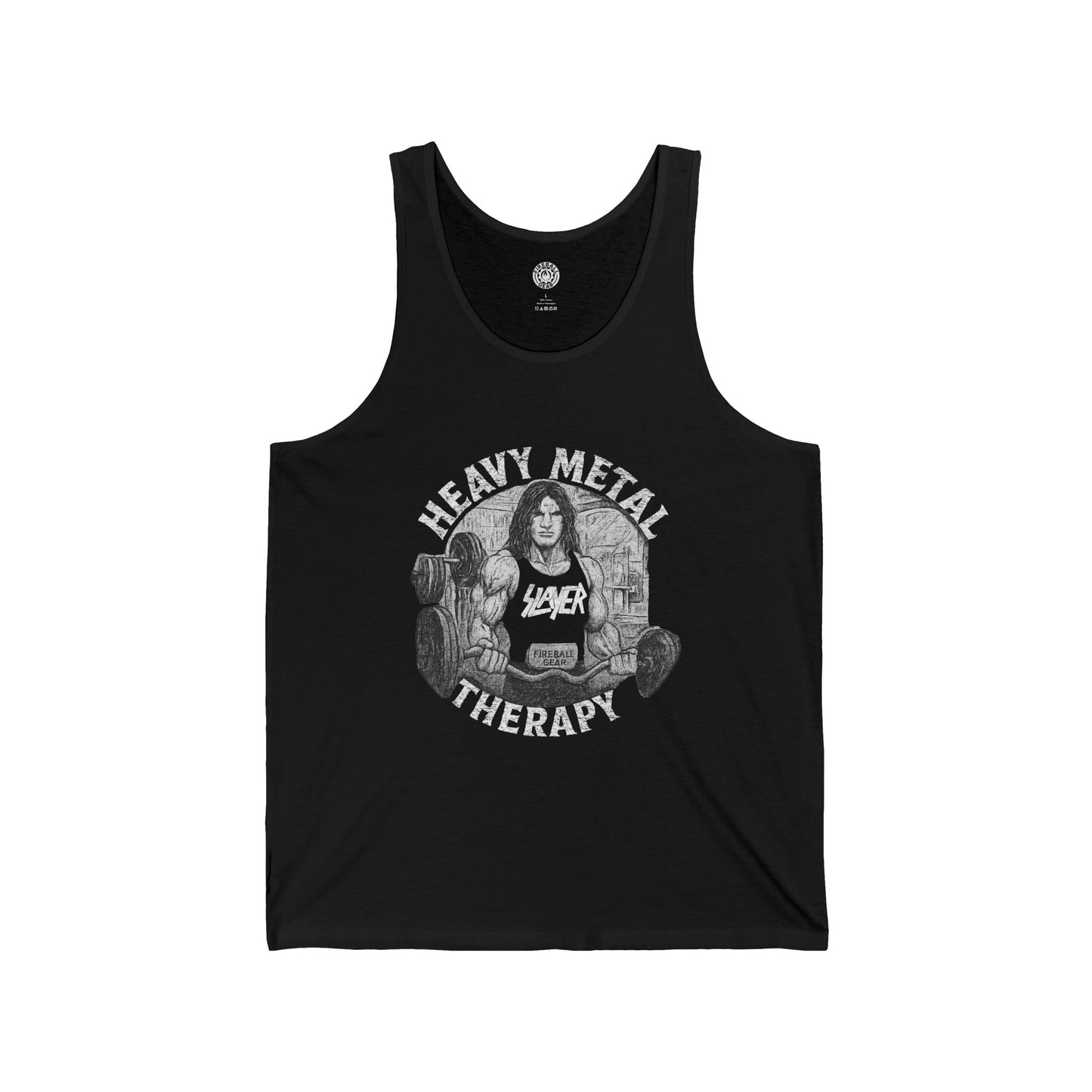 Camiseta unisex sin mangas de Heavy Metal Therapy