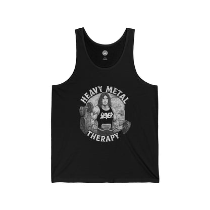 Camiseta unisex sin mangas de Heavy Metal Therapy
