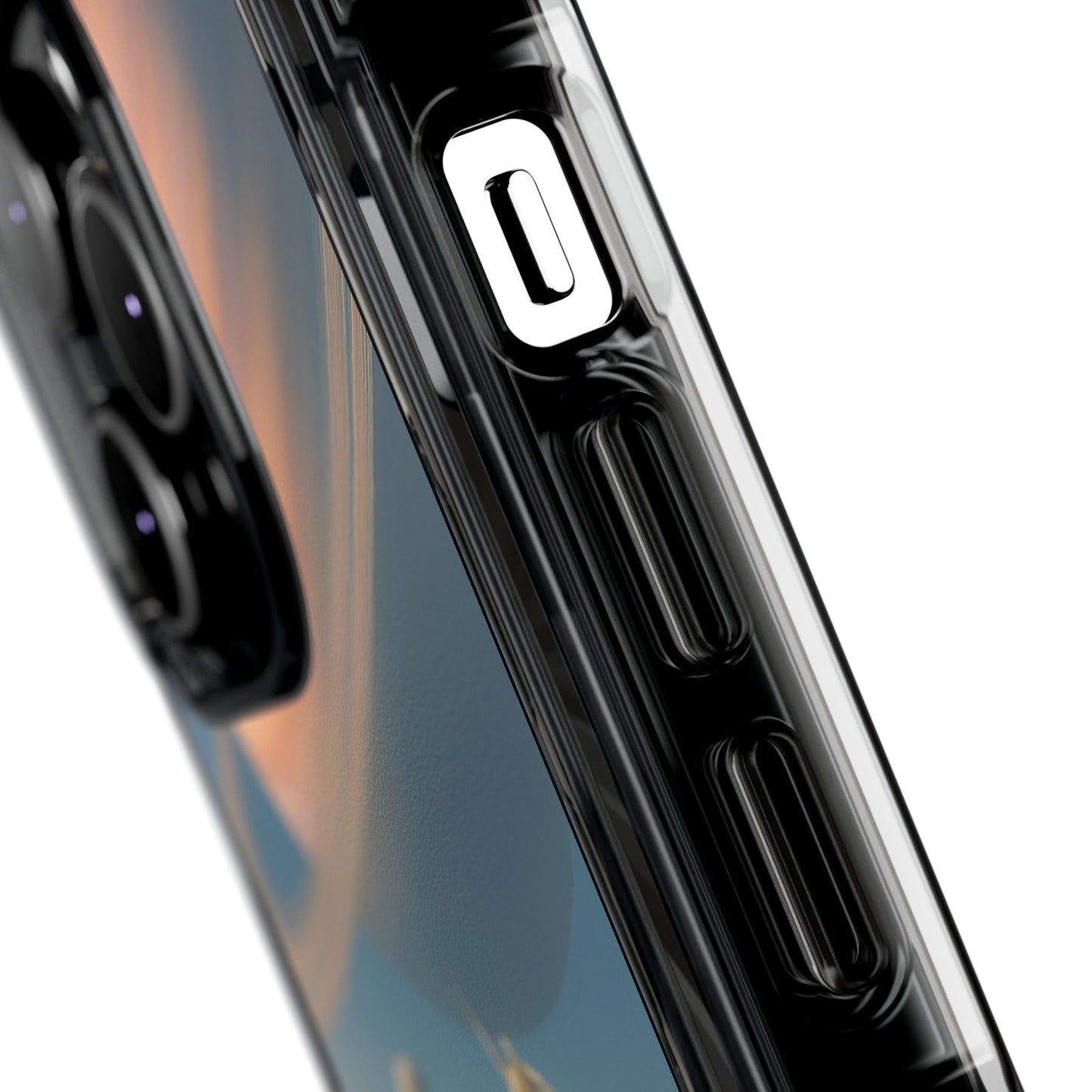 Fundas magnéticas transparentes de impacto para iPhone con diseño de unicornio cósmico