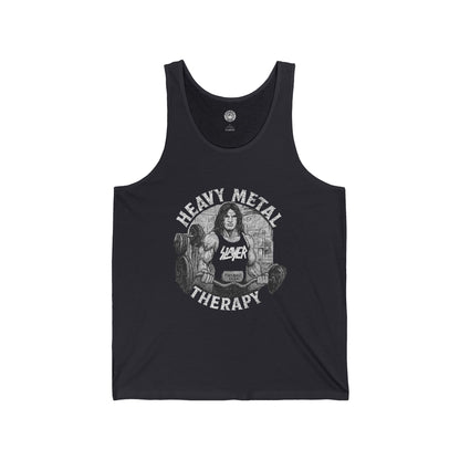 Camiseta unisex sin mangas de Heavy Metal Therapy