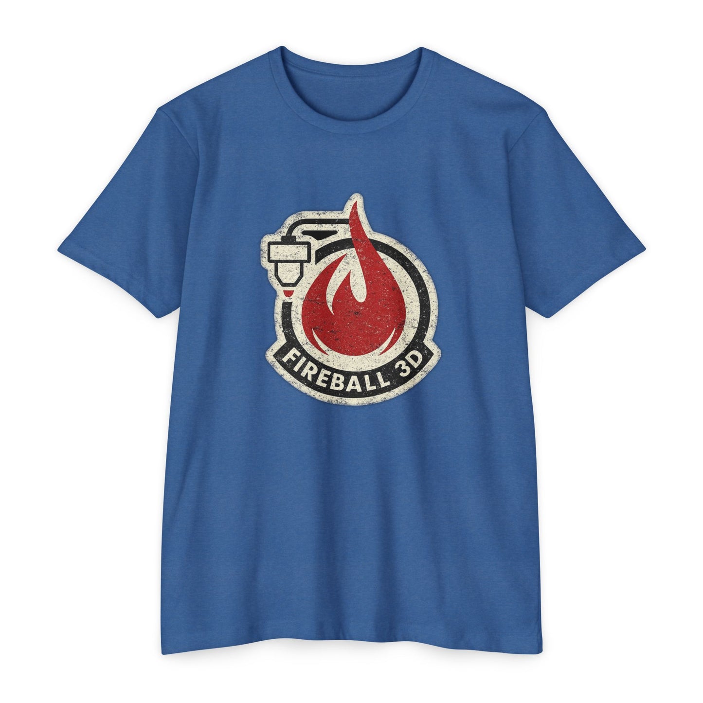 Fireball 3D - Distressed - Unisex T-shirt