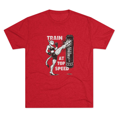 Serie Beast Mode - Entrena a toda velocidad (Mujer) - Camiseta unisex de mezcla triple
