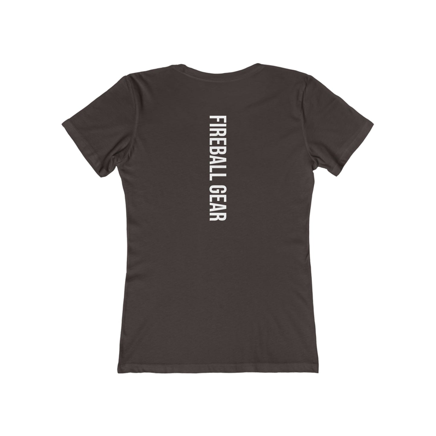 Fireball Gear - Flame & Gear - White - Women's Slim Fit - Fitness T-shirt