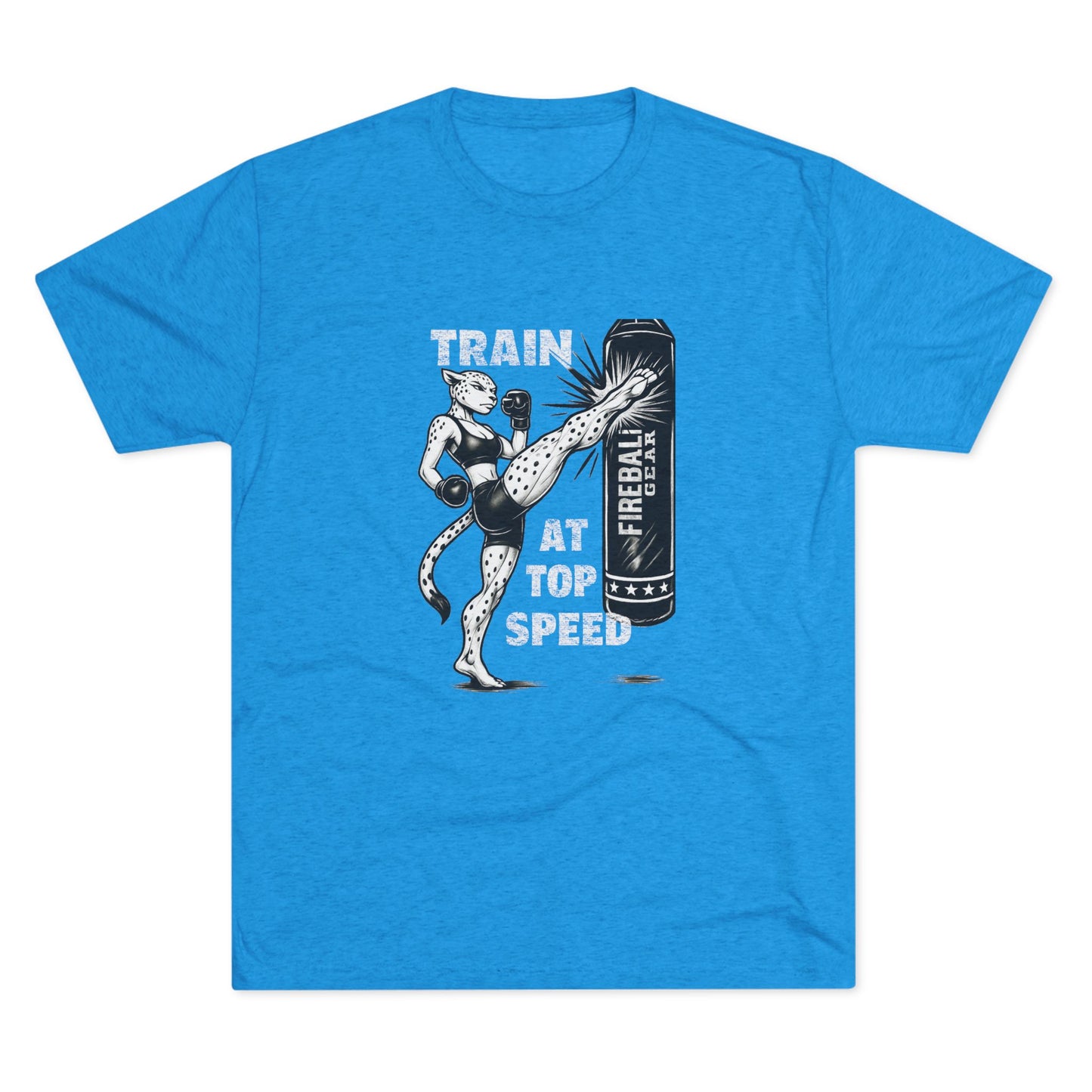 Serie Beast Mode - Entrena a toda velocidad (Mujer) - Camiseta unisex de mezcla triple