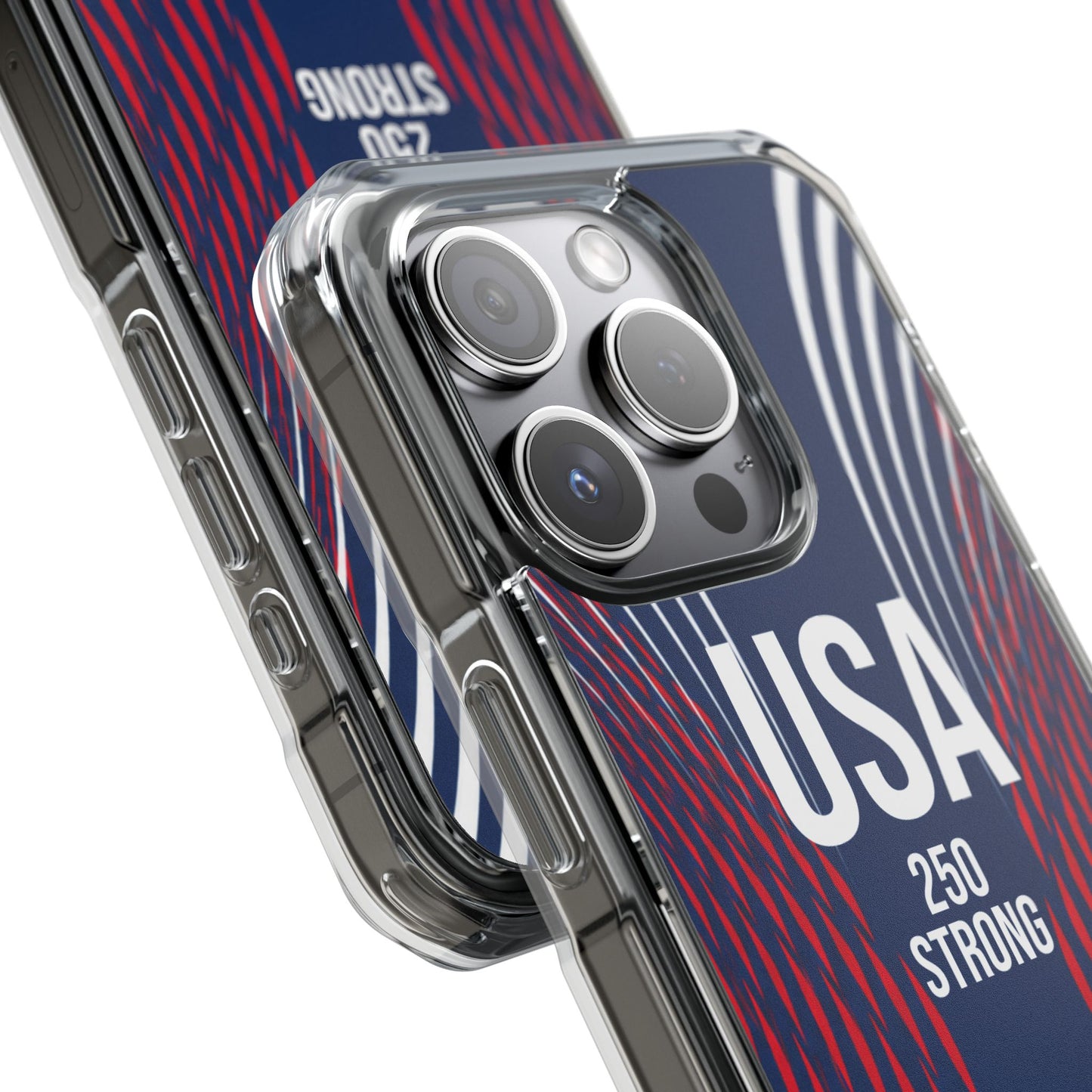 USA 250 Strong - Anniversary Edition - Magnetic Clear Impact iPhone Cases